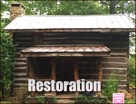 Historic Log Cabin Restoration  Hopewell, Virginia